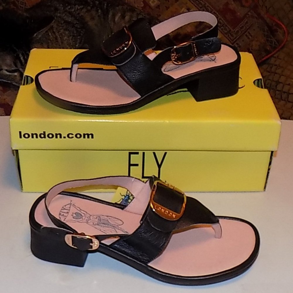 New Fly London EMAT017FLY mousse black leather - Picture 4 of 15